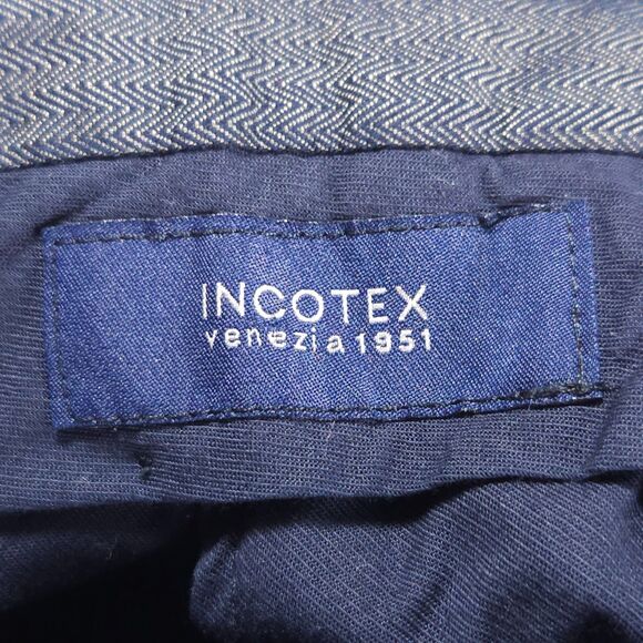 Incotex Venezia 1951 Corduroy Pants Men’s 34x31 Blue Cotton Cashmere Blend - Picture 5 of 16